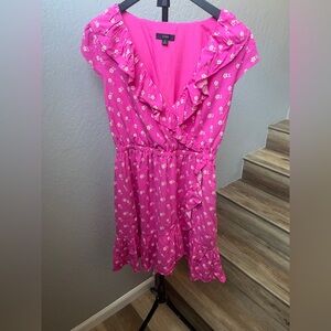 J. Crew Pink Floral Ruffle Kids Dress